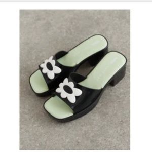 Melissa x Lazy Oaf Black Shape Sandal
